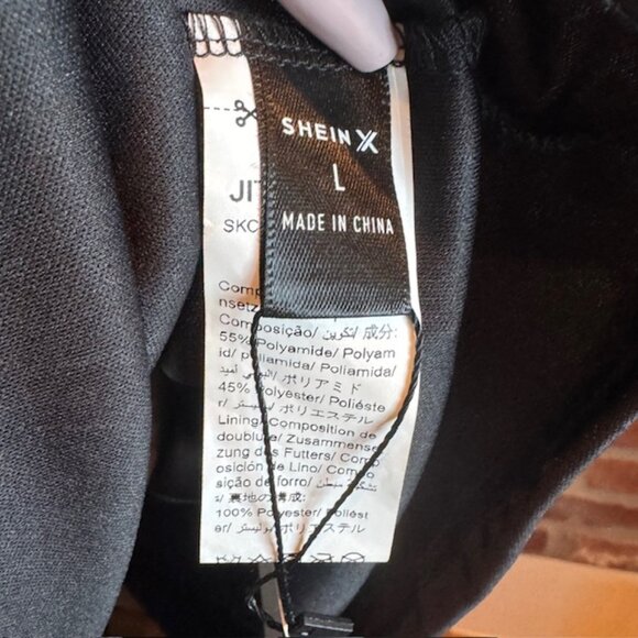 Black Lace Bustier Maxi Whimsigoth Prom Dress Sheer Overlay – Size Large NWT - Picture 8 of 9